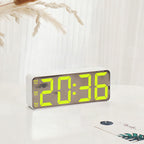 Reloj despertador digital con pantalla LED grande y funciones múltiples