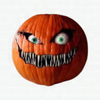 Calabaza de Halloween con ojos móviles