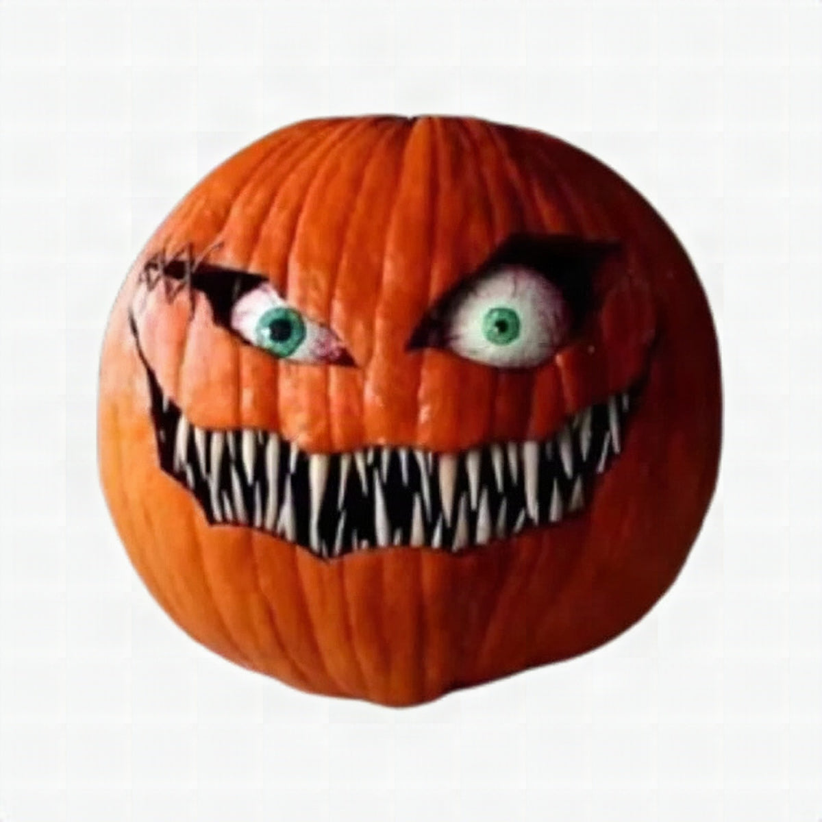 Calabaza de Halloween con ojos móviles