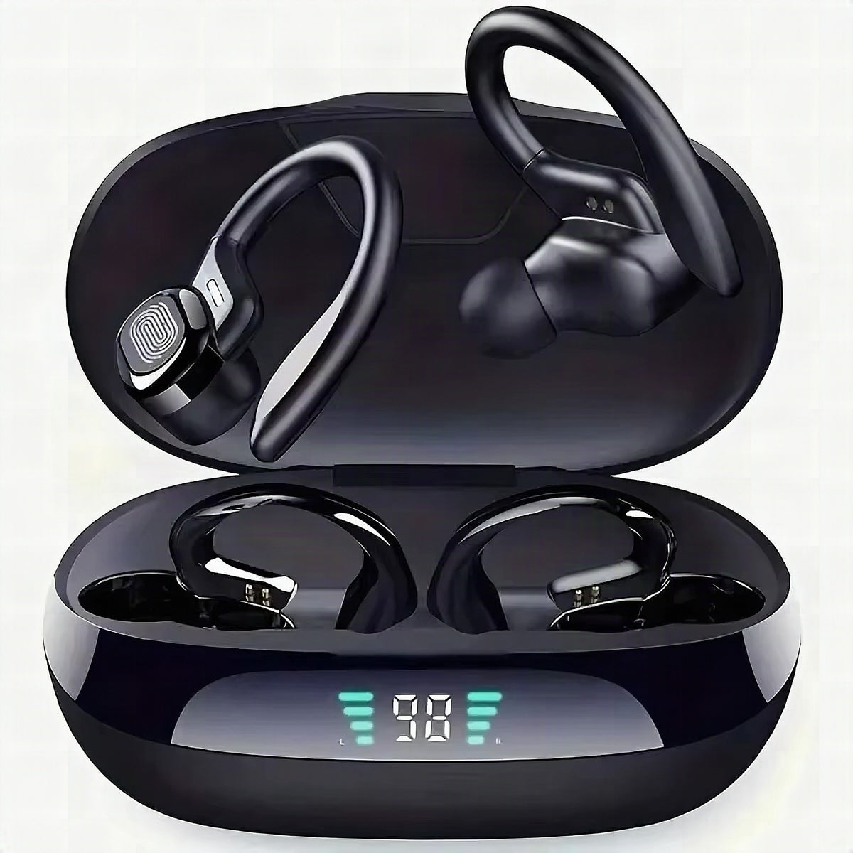 Auriculares inalámbricos deportivos SP16 con gancho de oreja, resistentes al agua y sonido HiFi estéreo
