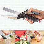 Tijeras de cocina 2 en 1 con tabla integrada