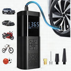 Compresor de aire portátil con pantalla LCD y luz LED – Inflador 150 PSI para coches, bicicletas y equipamiento deportiv