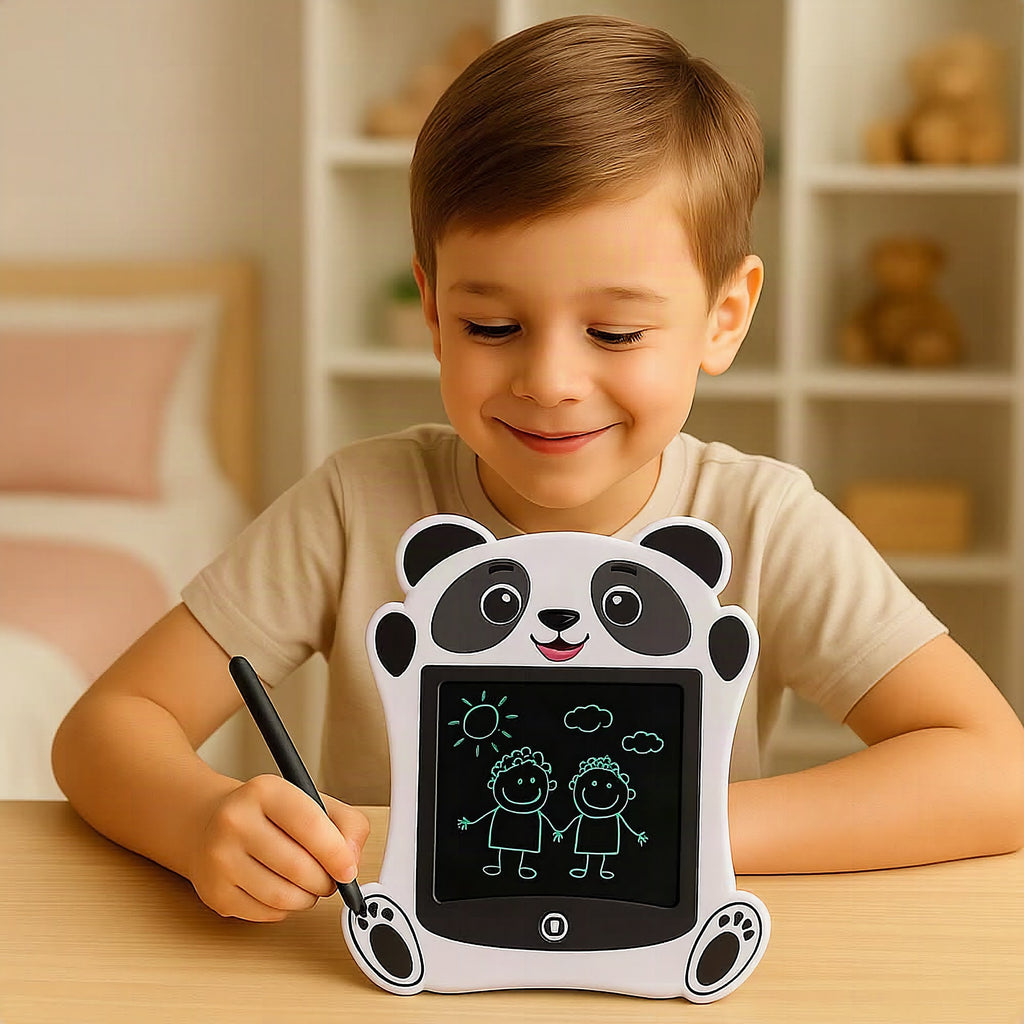 Pizarra de escritura LCD infantil con diseño de animales y stylus para aprendizaje creativo