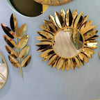 Espejo decorativo de pared con diseño de sol