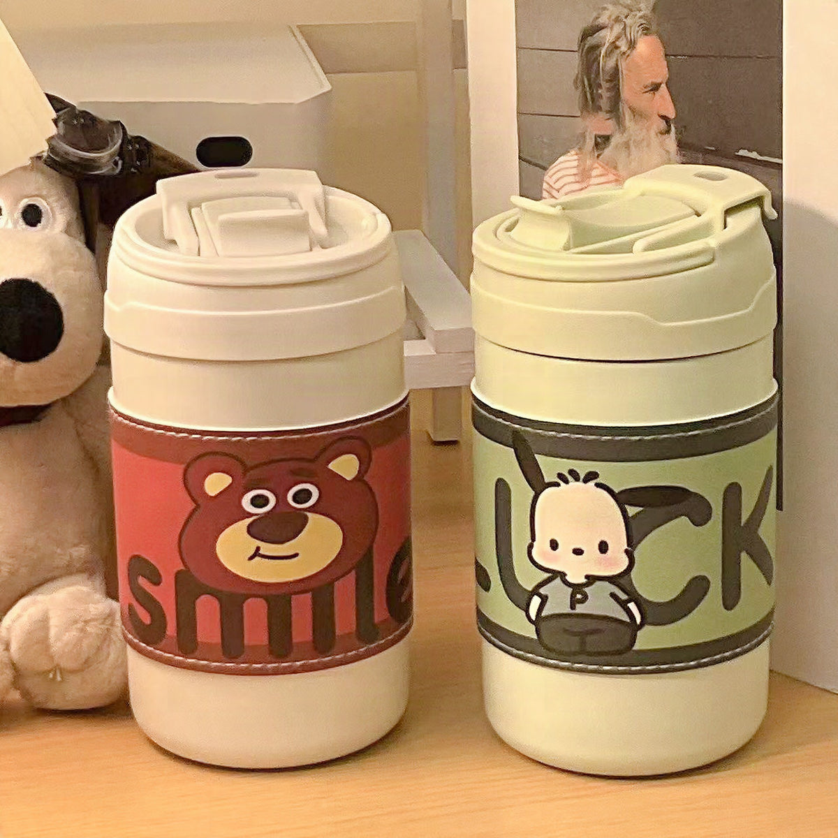 Vaso térmico con diseño de animales alegres