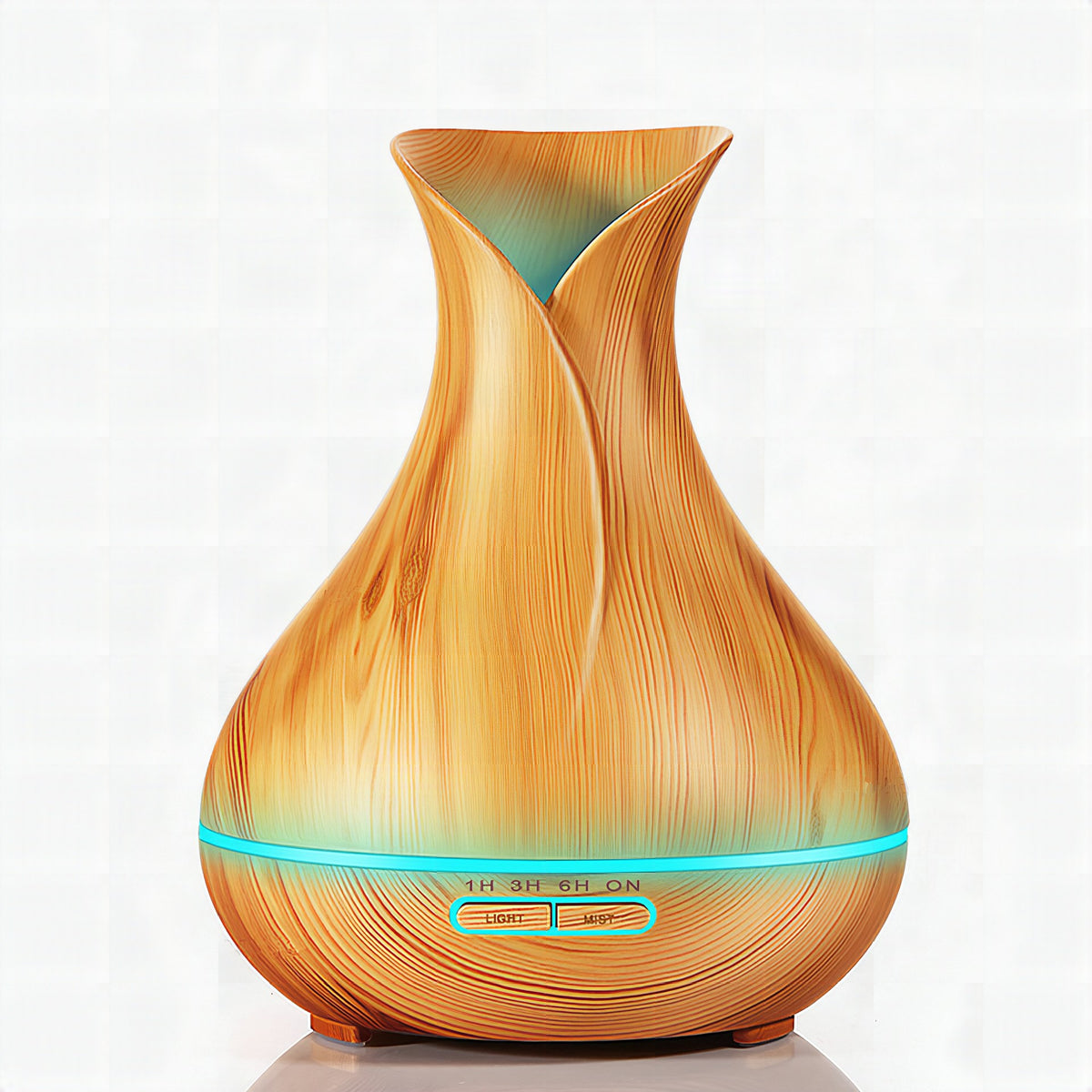 Difusor de aceites esenciales con efecto madera (400 ml)