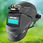 Máscara de soldadura con oscurecimiento automático y lámpara frontal