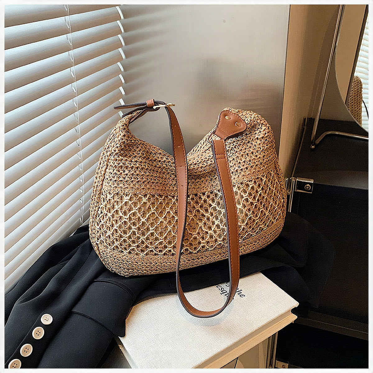 Bolso casual de macramé
