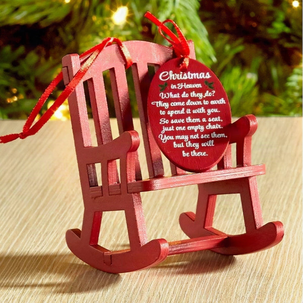 Mecedora decorativa navideña «Christmas in Heaven»