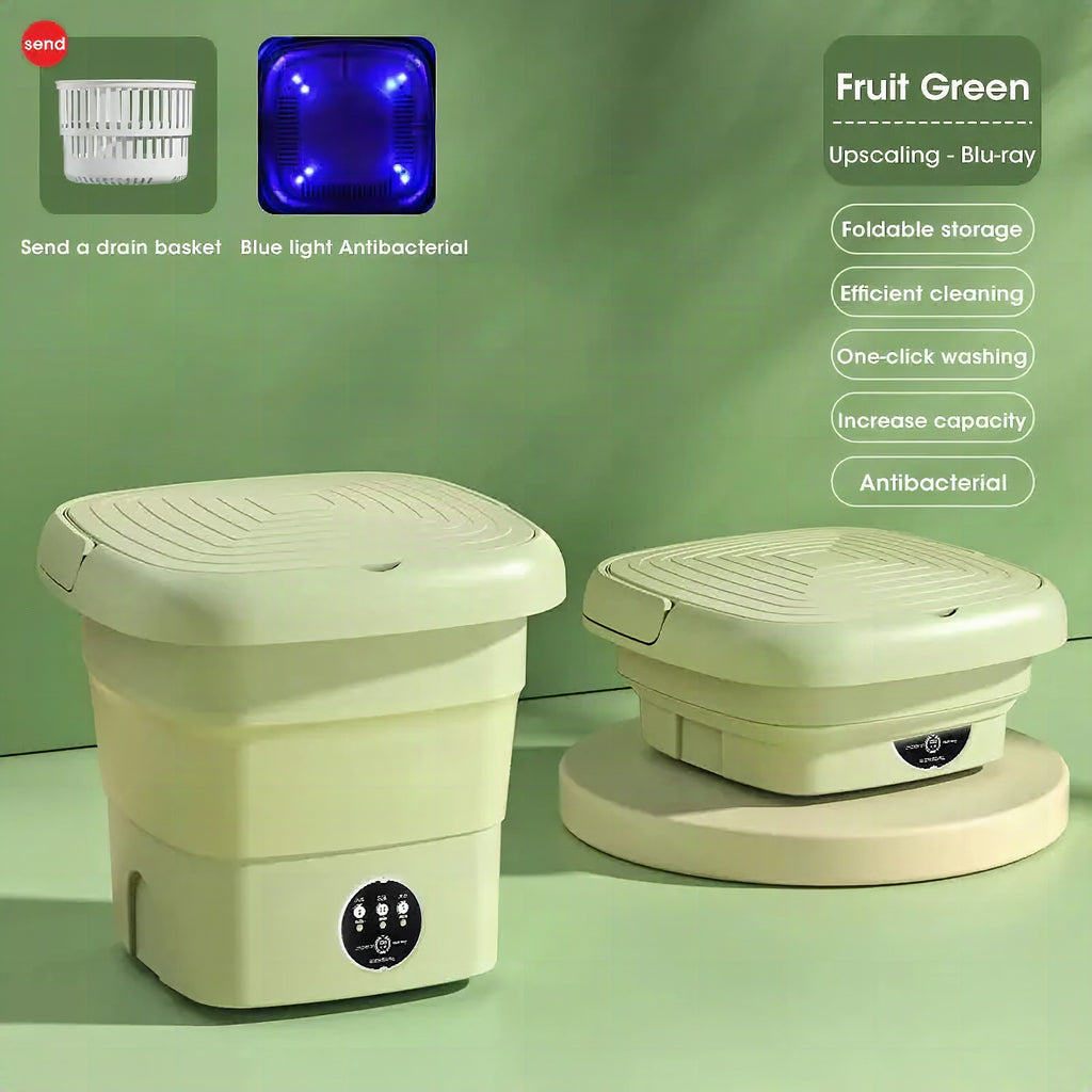 Mini lavadora plegable 4,5 L – compacta y delicada