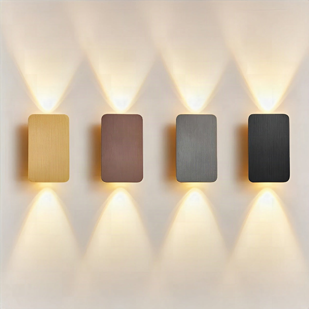 Aplique LED rectangular moderno para escalera y pasillo