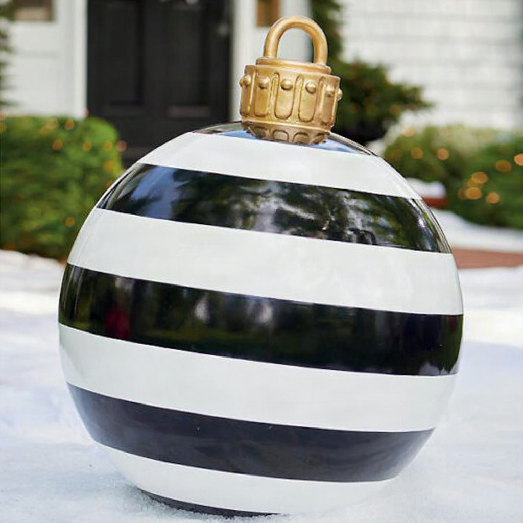 Bola navideña hinchable de exterior 60 cm – Decoración de Navidad resistente a la intemperie en PVC