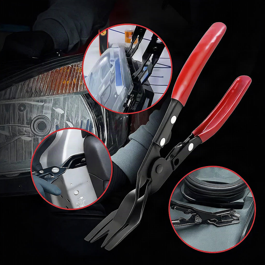 Alicate para extraer clips y grapas de tapicería