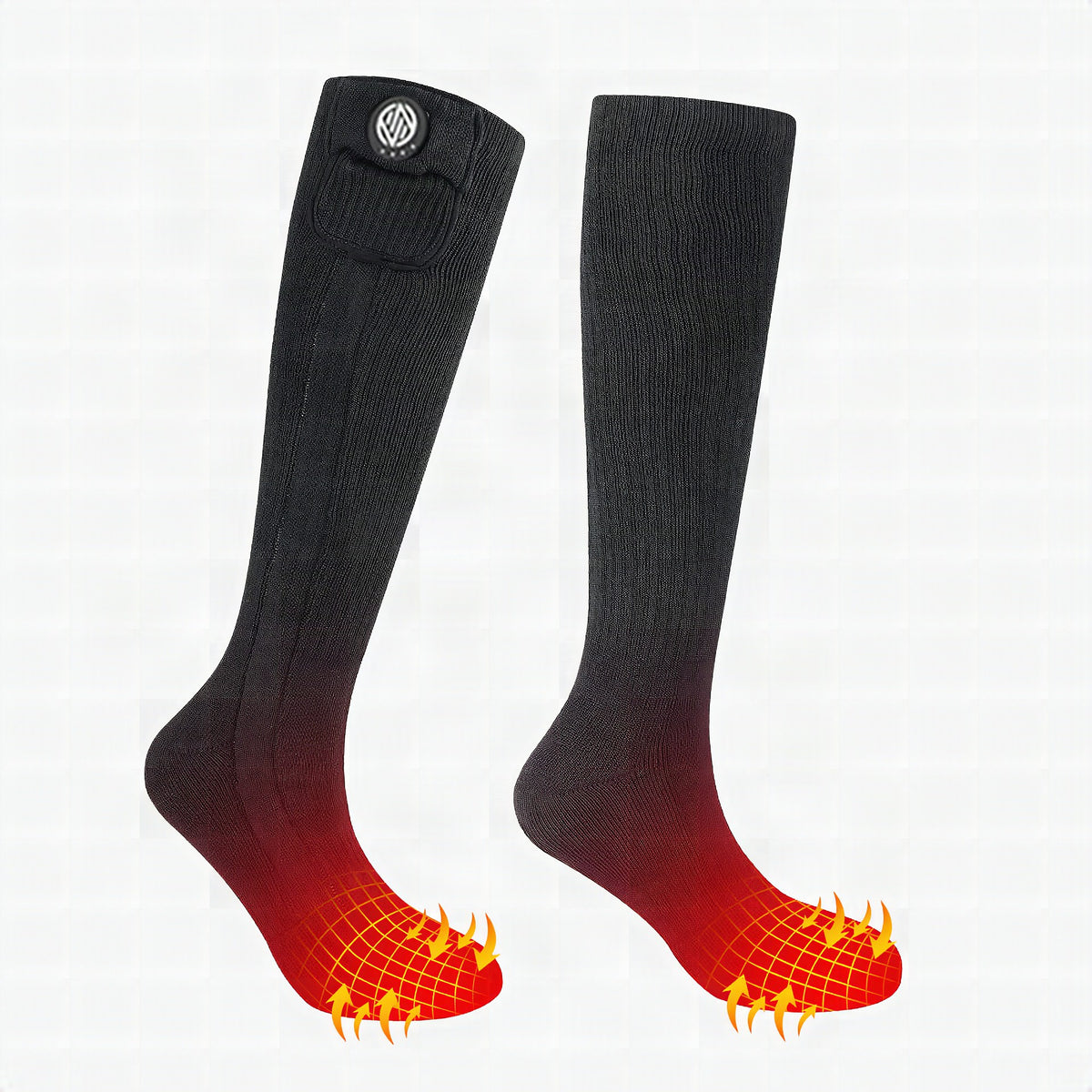 Calcetines térmicos eléctricos recargables para esquí
