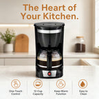 Cafetera programable de 12 tazas con temporizador