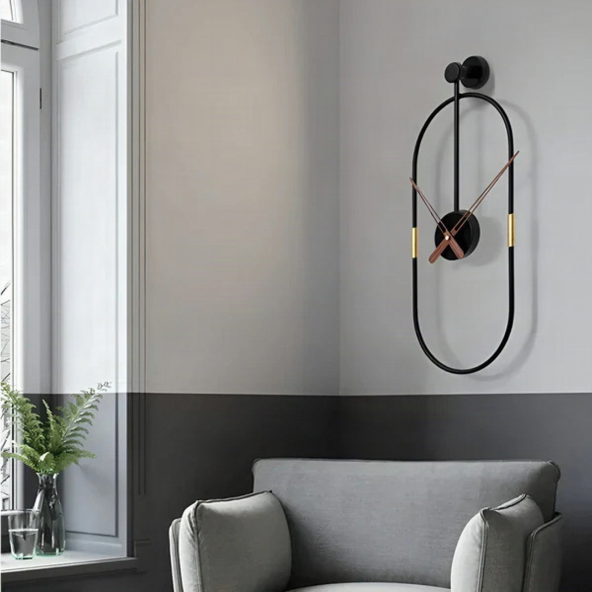 Reloj de pared grande minimalista