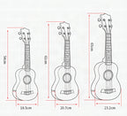 Ukelele decorativo