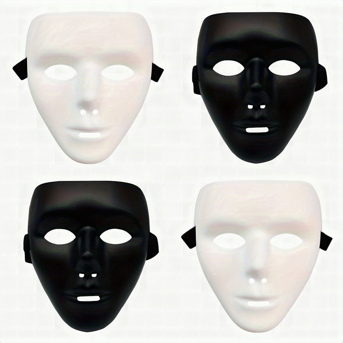 Máscara de plástico Anonymous para hombre — Disfraz completo de Halloween