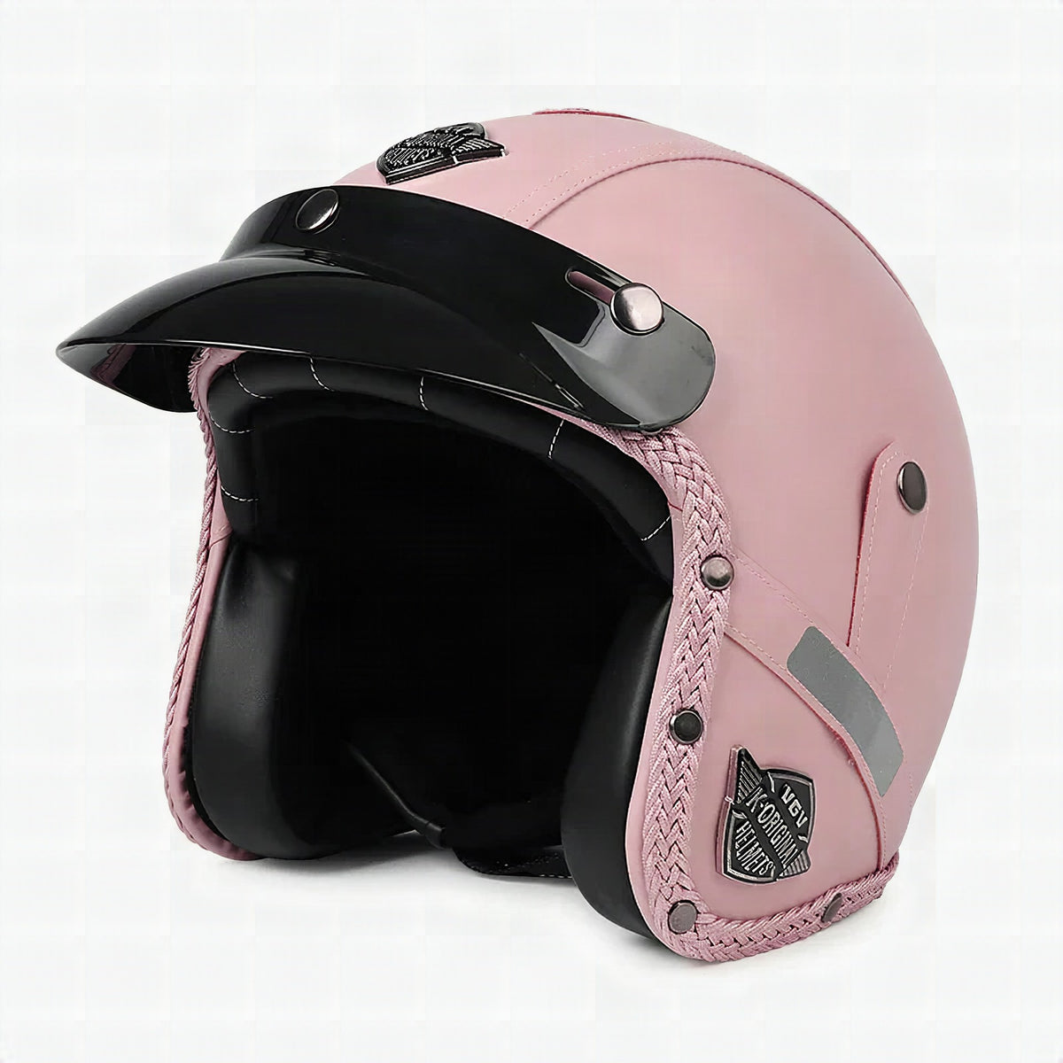 Casco de moto retro Kael (abierto 3/4)