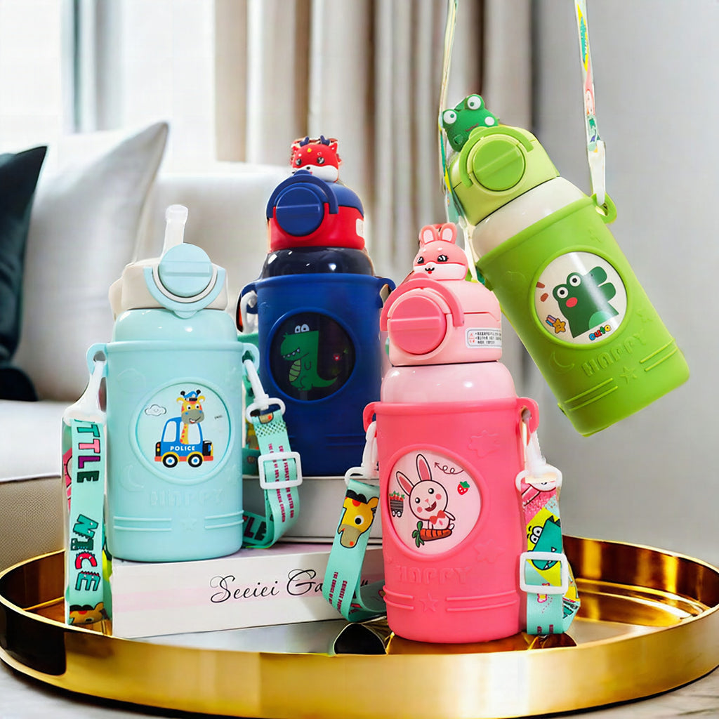 Botella térmica con diseño de rana adorable