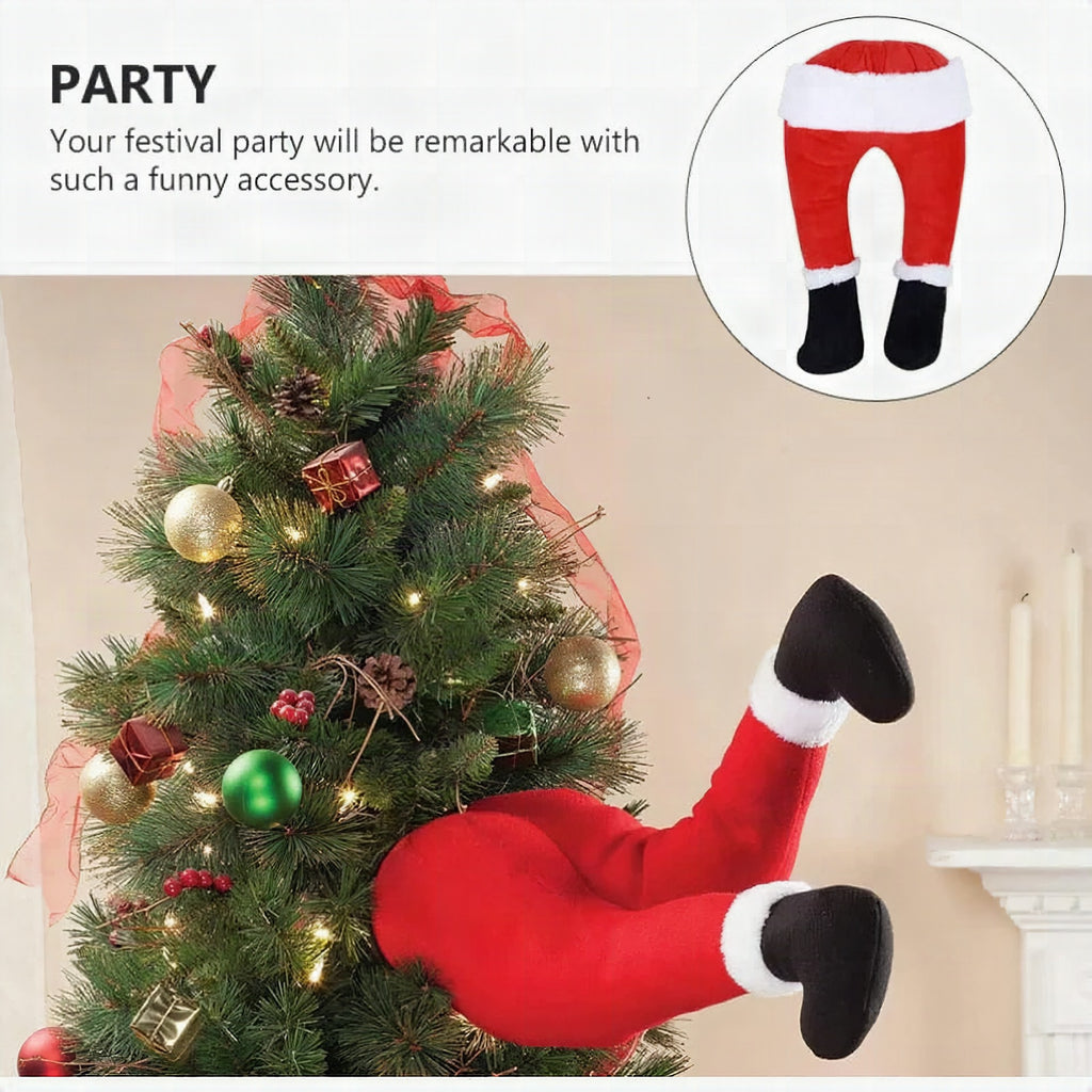 Adorno navideño colgante JollyLegs de tela resistente
