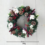 Corona de Navidad decorativa de PVC de 30 cm o 40 cm