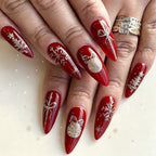 Set de uñas decorativas temática festiva