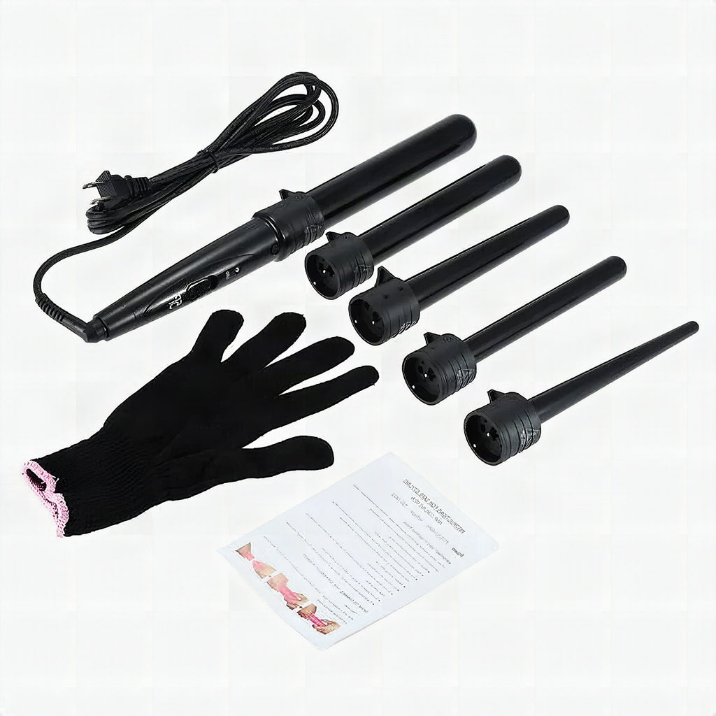 Set profesional de 5 rizadores intercambiables