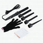 Set profesional de 5 rizadores intercambiables