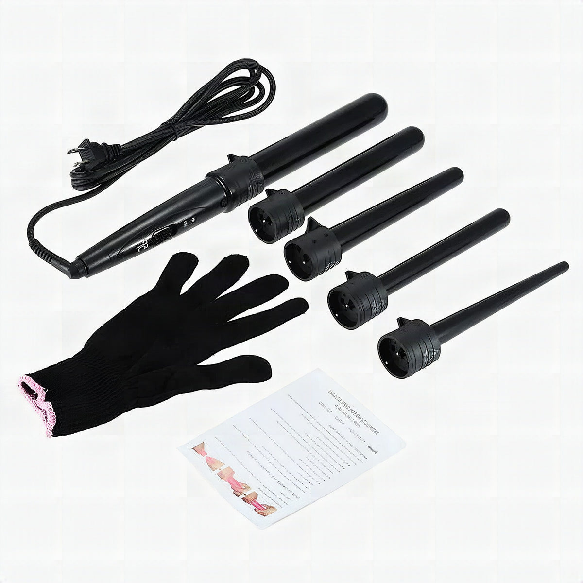 Set profesional de 5 rizadores intercambiables