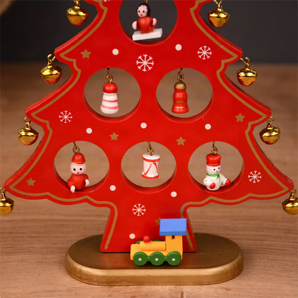 Árbol de Navidad de madera para montar