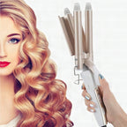 Moldeador de ondas de triple barril para el pelo