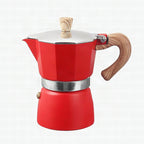 Cafetera italiana de aluminio para espresso