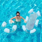 Tumbona hinchable de malla para piscina y playa