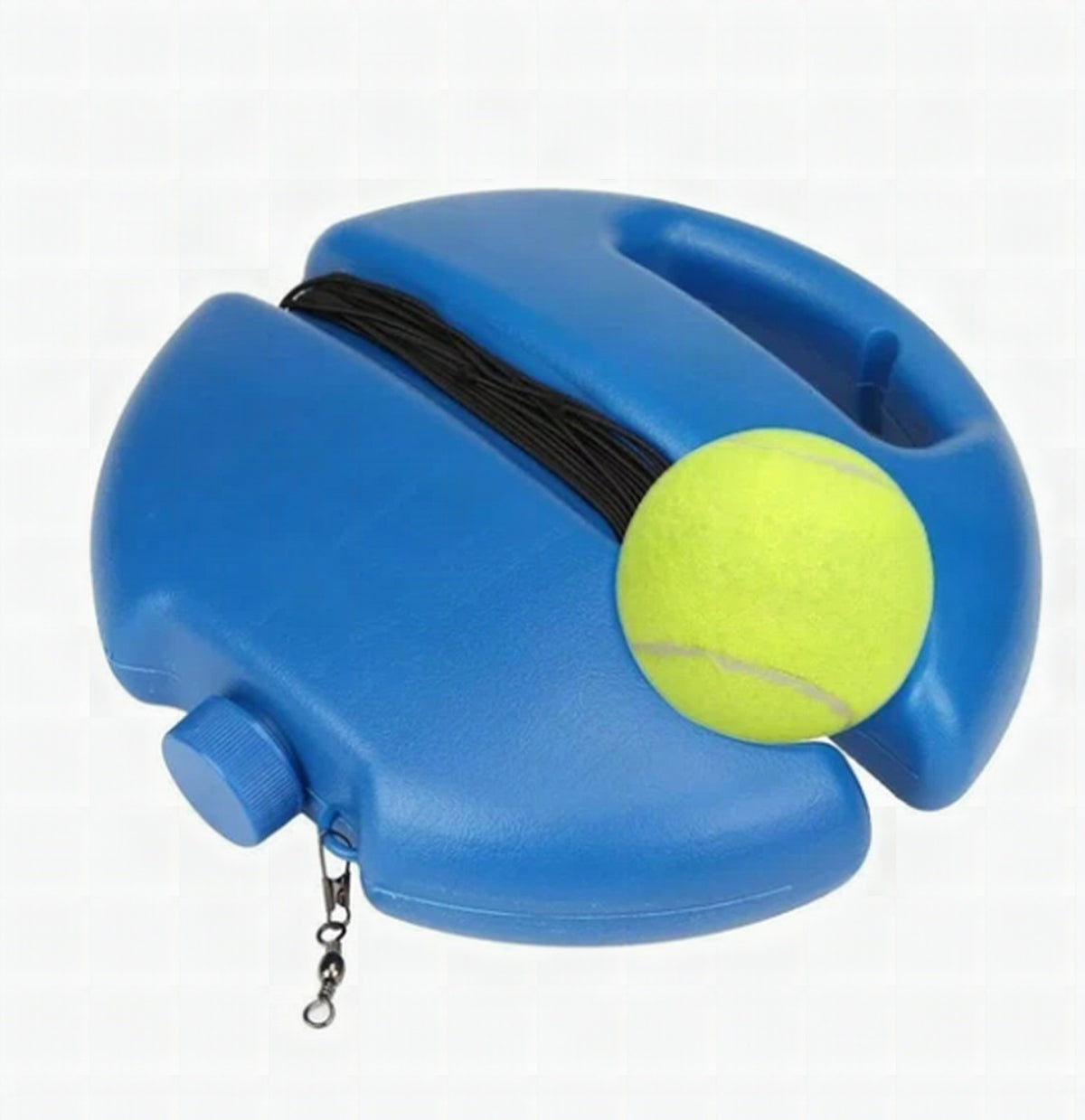 Base de entrenamiento de tenis con pelota y cuerda elástica