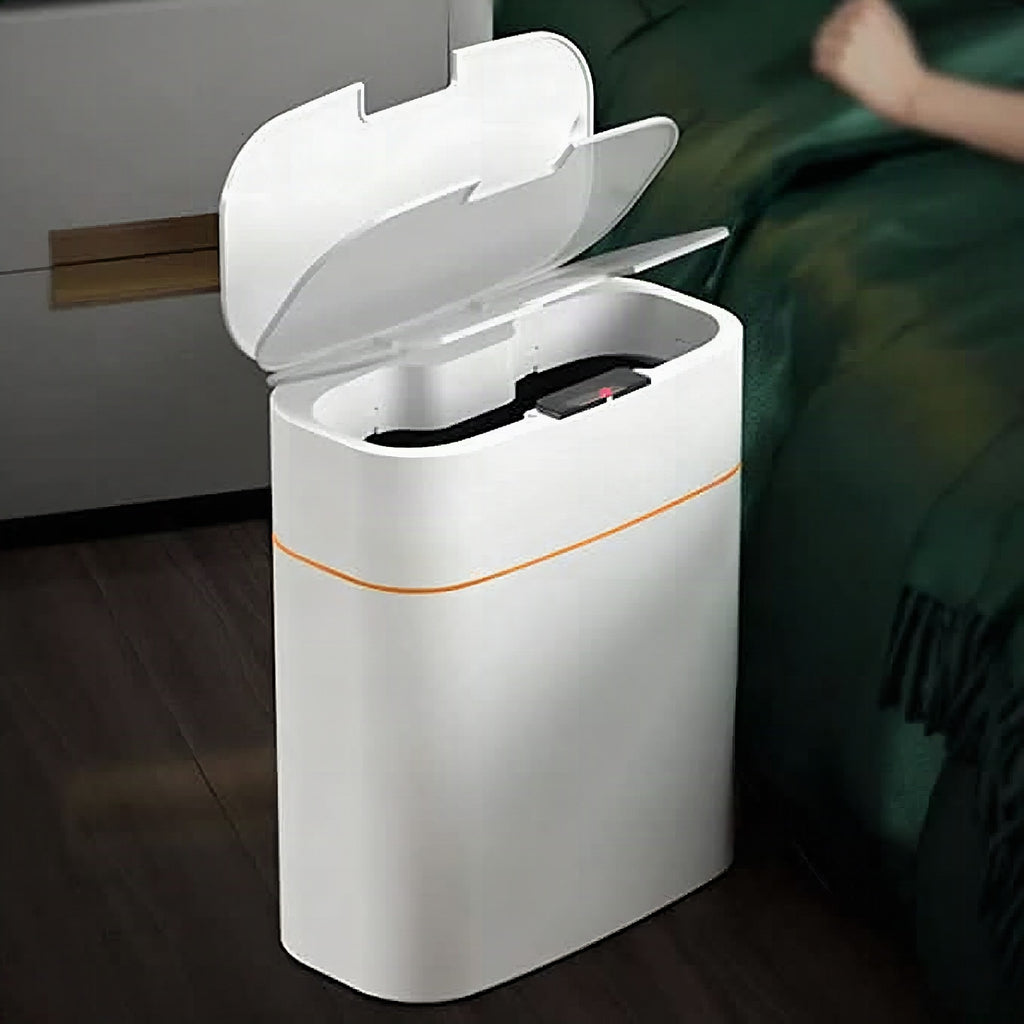 Cubo de basura inteligente de 13 L con sensor infrarrojo y tapa automática