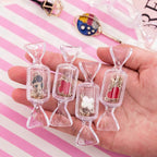 Joyero transparente con forma de caramelo (10 unidades)