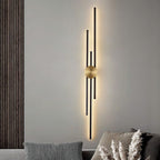 Aplique de pared LED vertical moderno de hierro