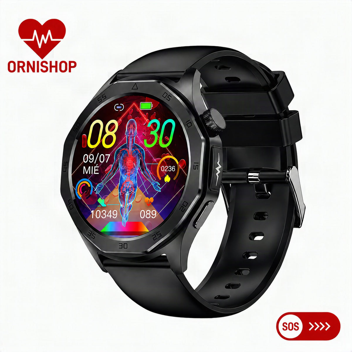 RelojCare Plus™ | Smartwatch con Detector de Caídas, Monitor Cardíaco y Botón SOS