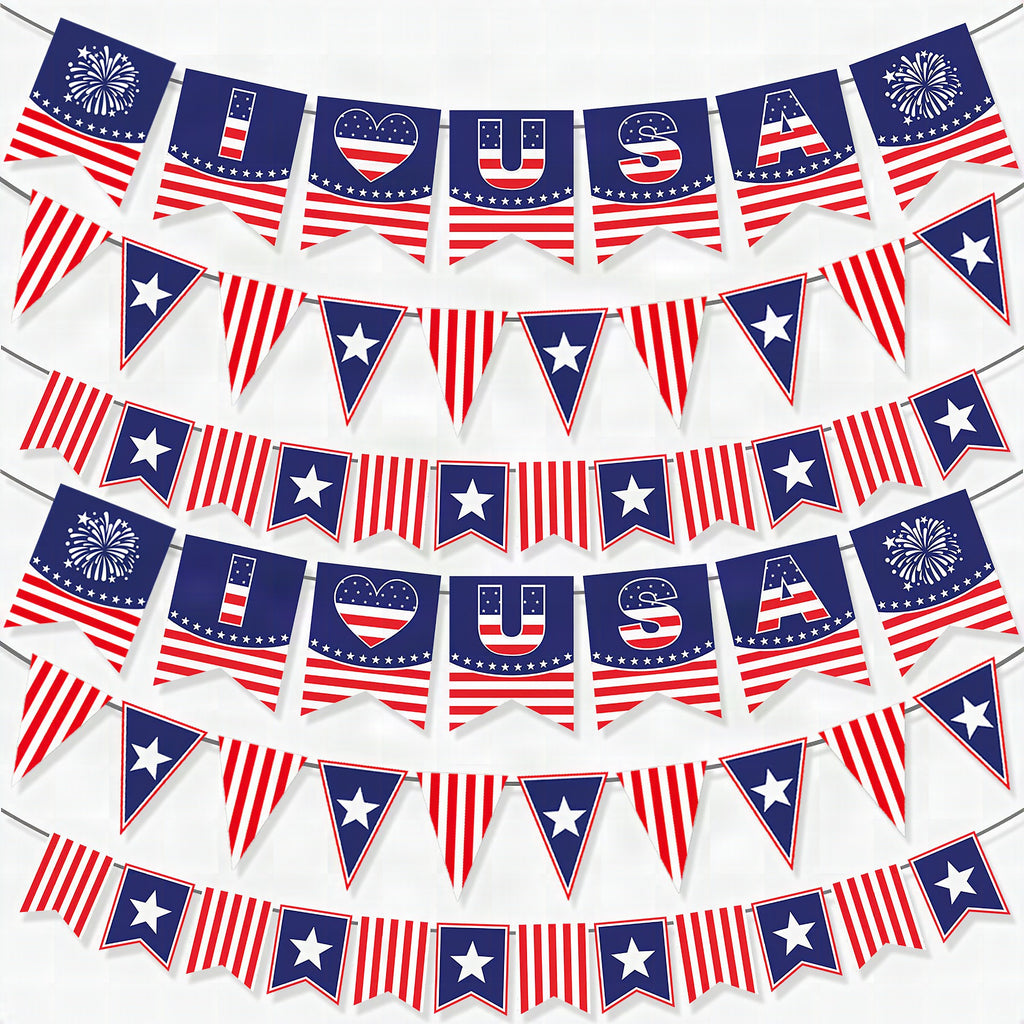 Guirnalda decorativa unisex con motivo de estrellas y cartón resistente