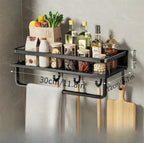 Estante de cocina moderno gris