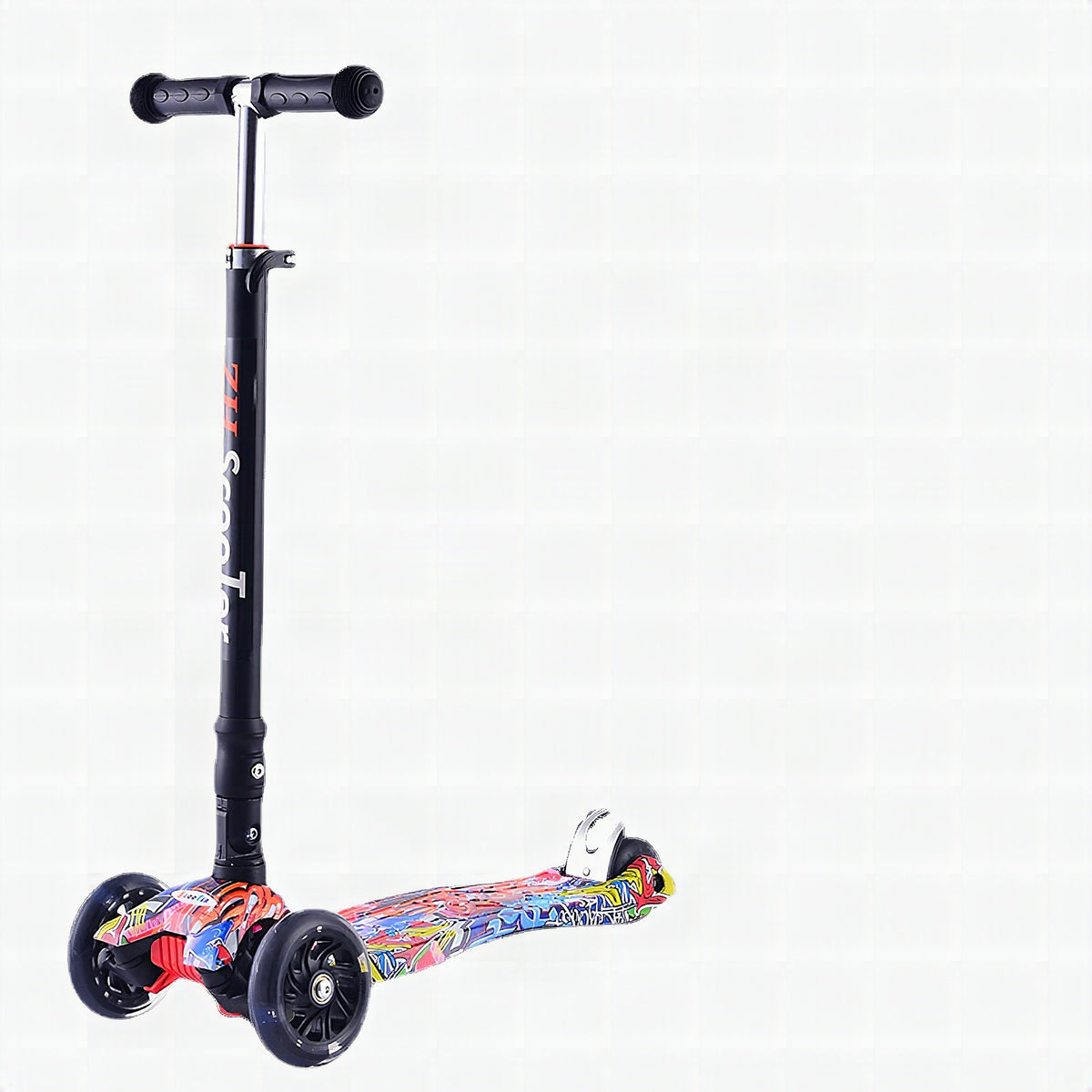 Patinete plegable ligero de tres ruedas