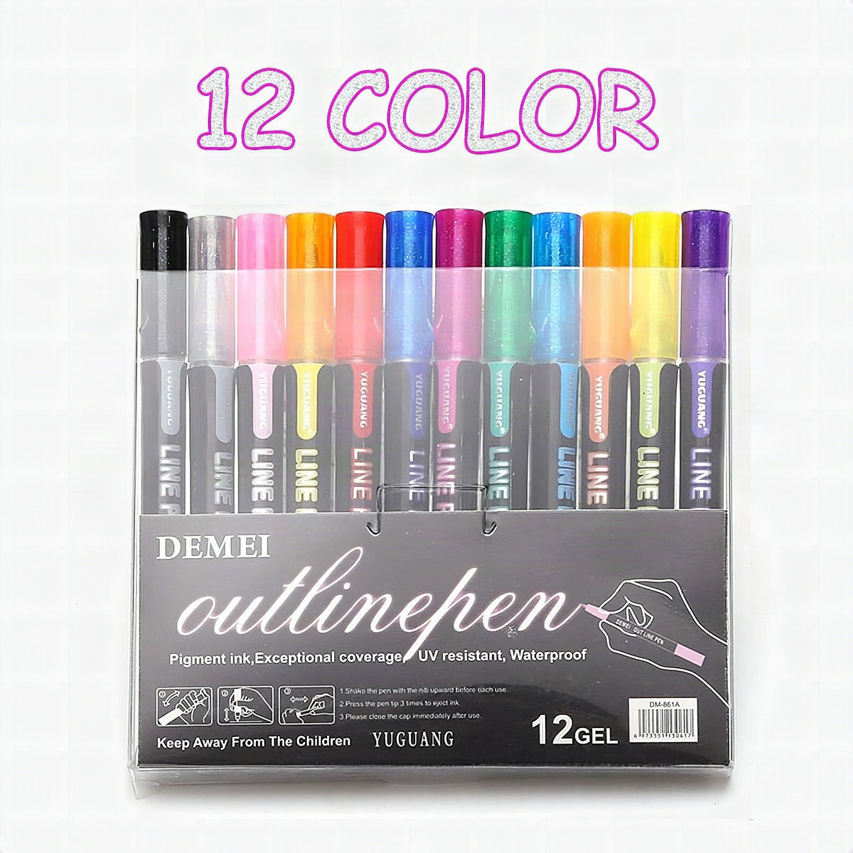 Rotuladores de purpurina para scrapbooking