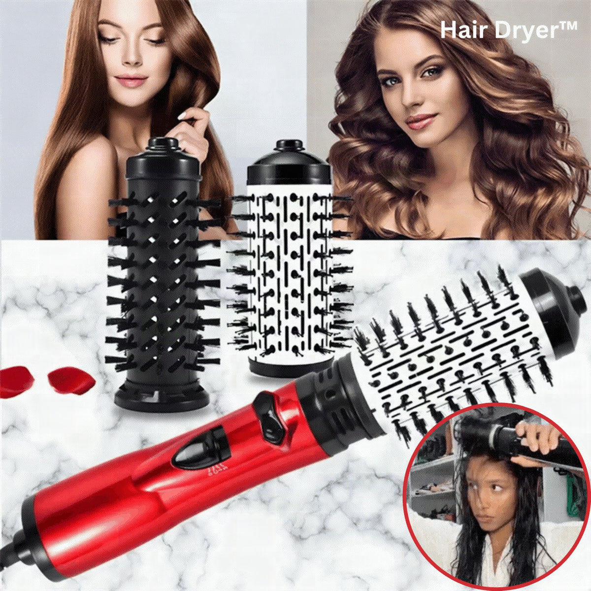 Secador de pelo profesional para cabello seco, rizado y liso