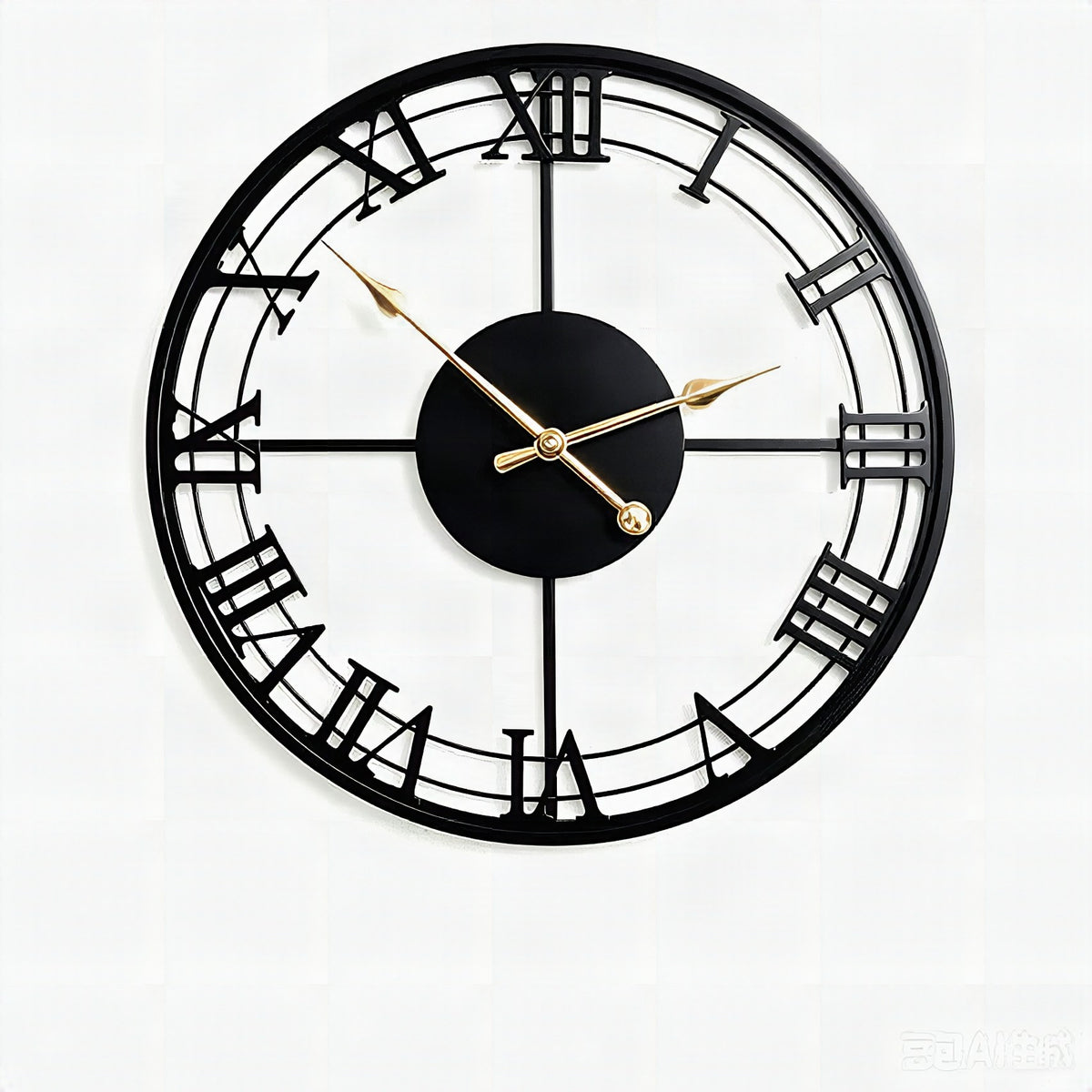 Reloj de pared XXL moderno con números romanos