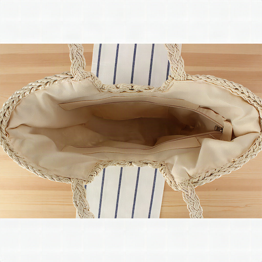 Bolso tote de diseño en material natural artesanal