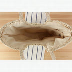 Bolso tote de diseño en material natural artesanal