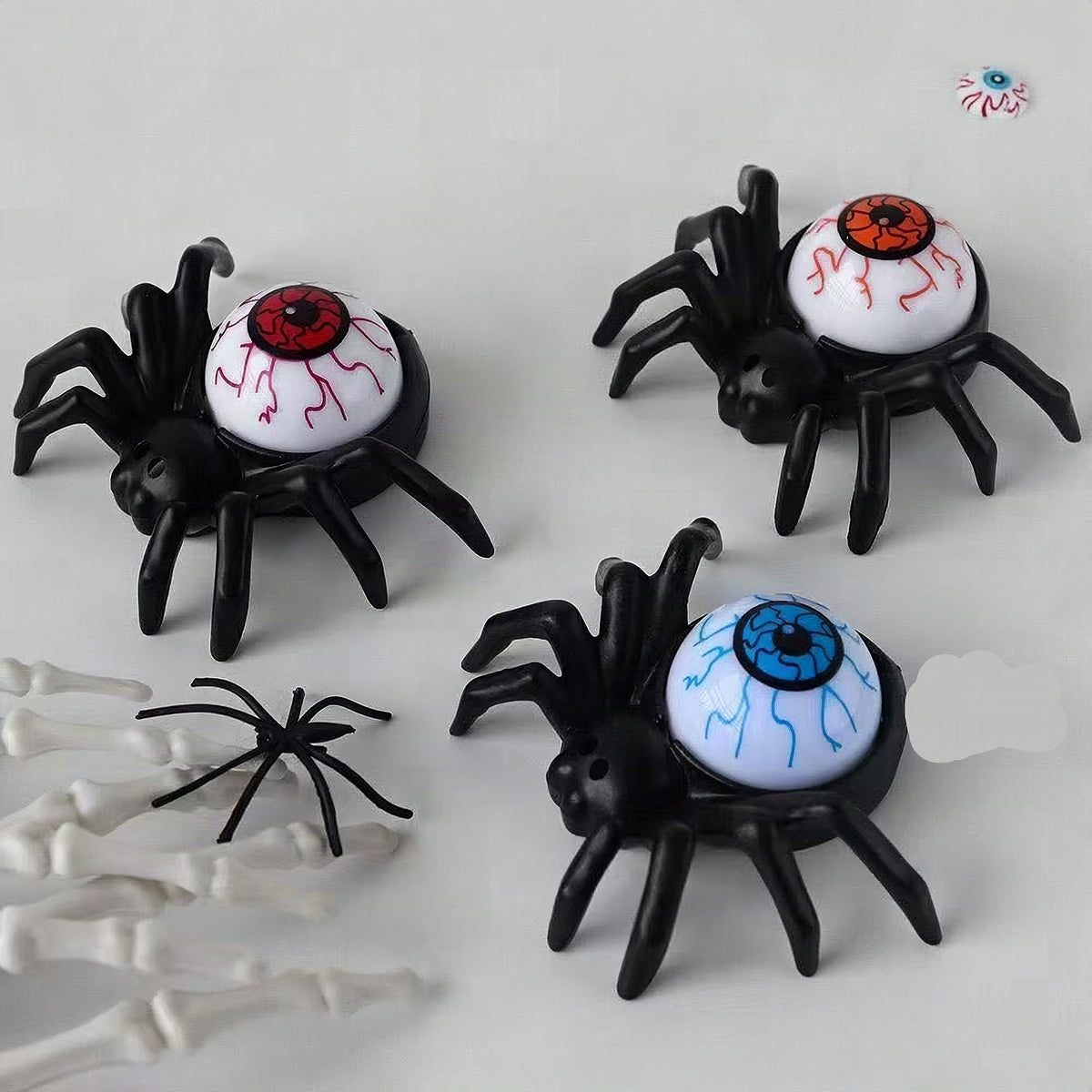 Decoración de Halloween – Araña ornamental con diseños de velas y ojos