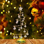 Árbol de Navidad LED elegante con luz cálida para ambiente festivo