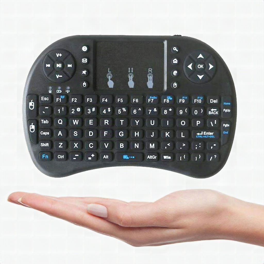 Mini teclado inalámbrico con retroiluminación para Android TV Box